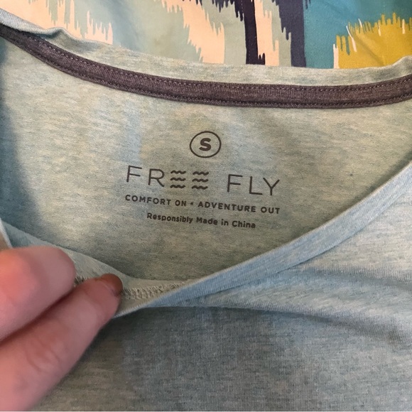 Free Fly Turquoise Tee - Picture 2 of 3